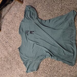 Women's Green Top with Cat Design